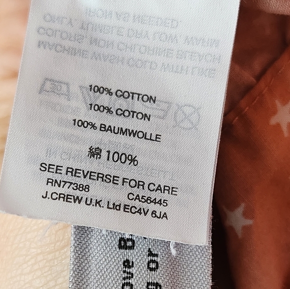 Madewell Women's Wrap Top‎ Shirt In Star Scatter Coral Peach Size Medium - Picture 8 of 9